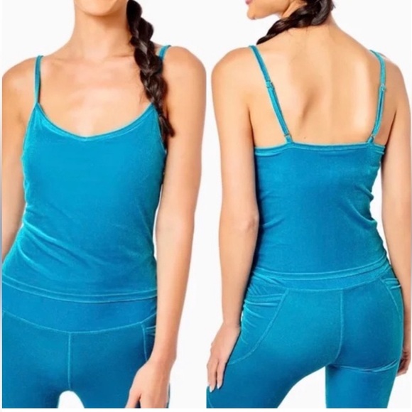 Lilly Pulitzer Luxletic 2 Piece Velvet Tank Weekender High Rise Leggings & Top - Picture 2 of 16